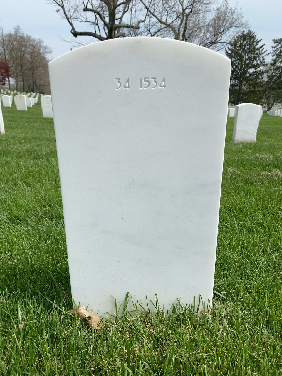 Back of headstone — Lambert Andrzejewski