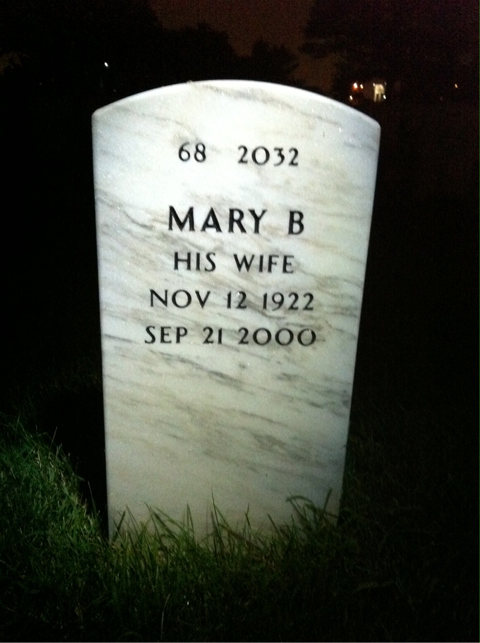 Back of headstone — Chris Nelson
