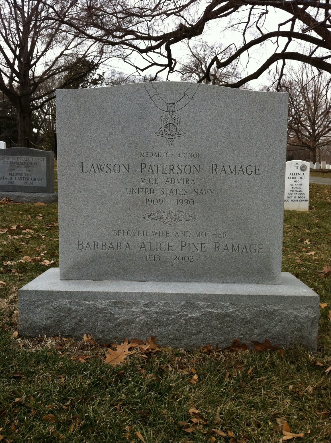 Headstone of Lawson P. Ramage