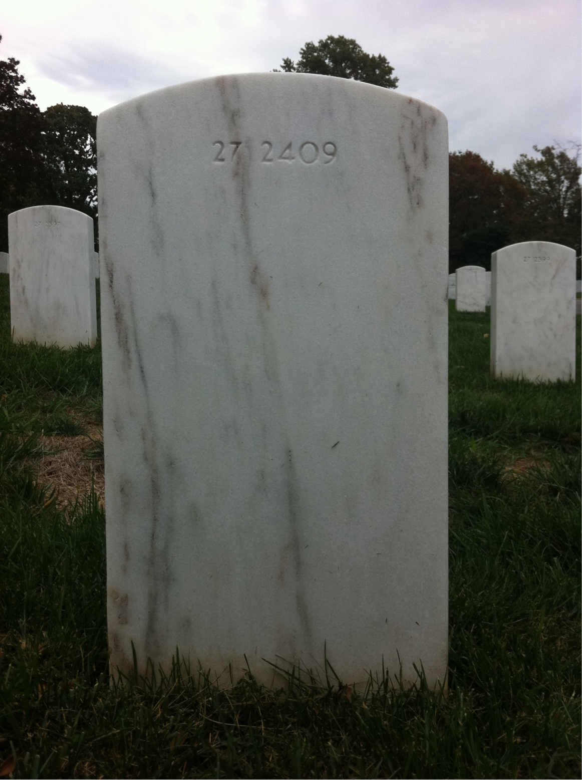 Back of headstone — Tina Moore