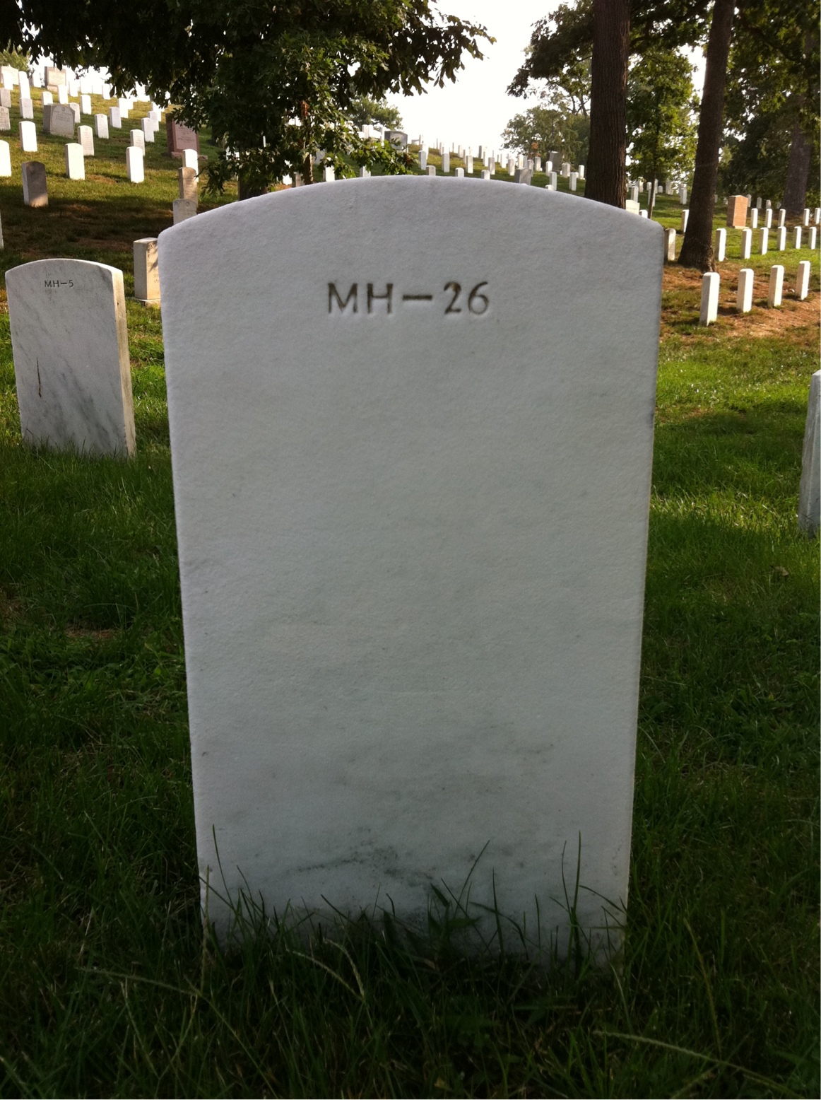 Back of headstone — David Mixter