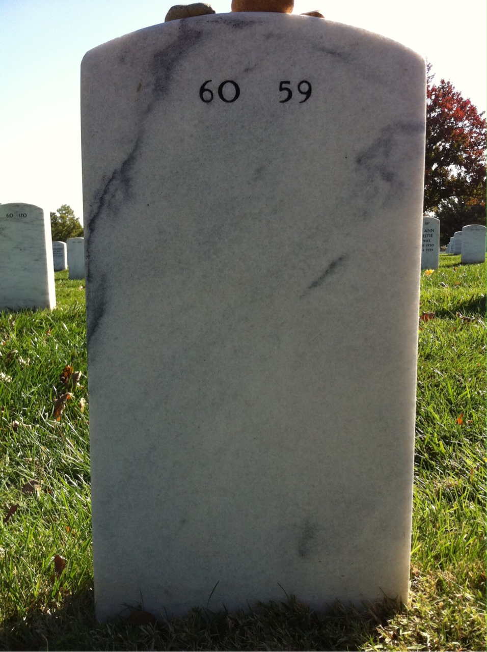 Back of headstone — Charles Wickliffe