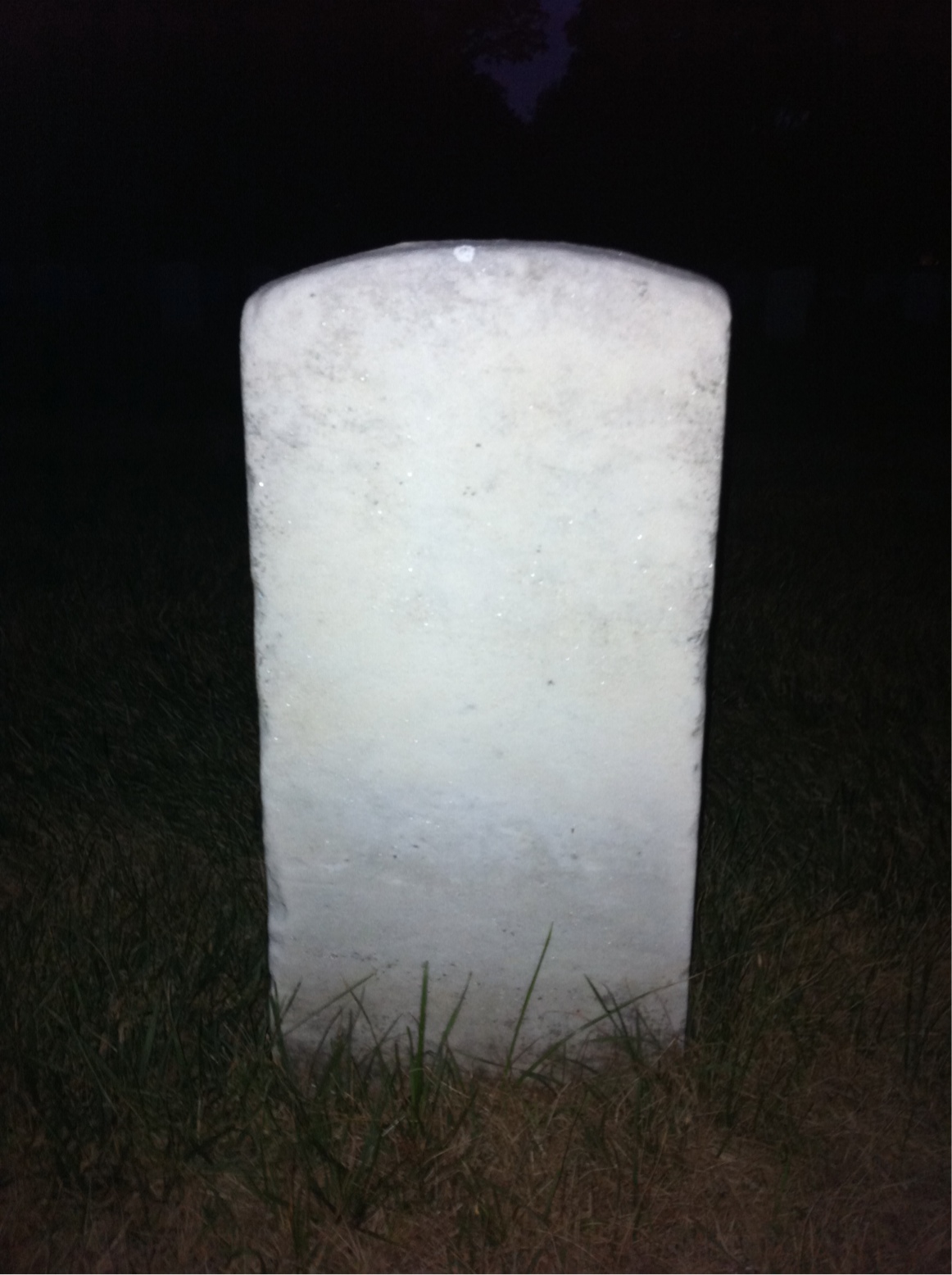 Back of headstone — Richard Moore