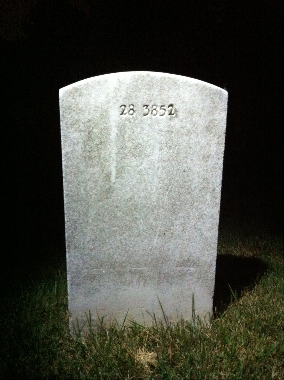 Back of headstone — Frank Mueller