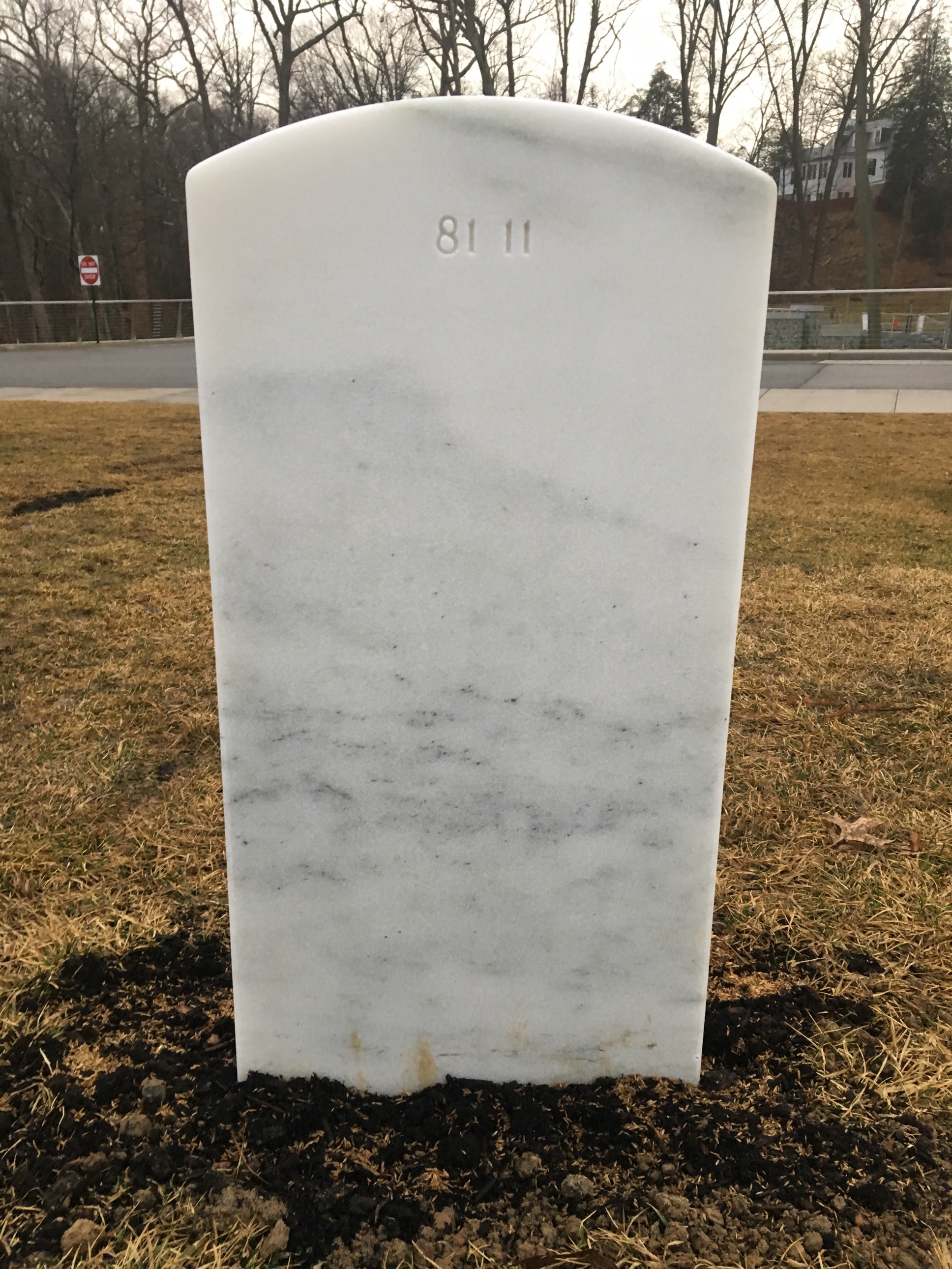 Back of headstone — Thomas F Byrne