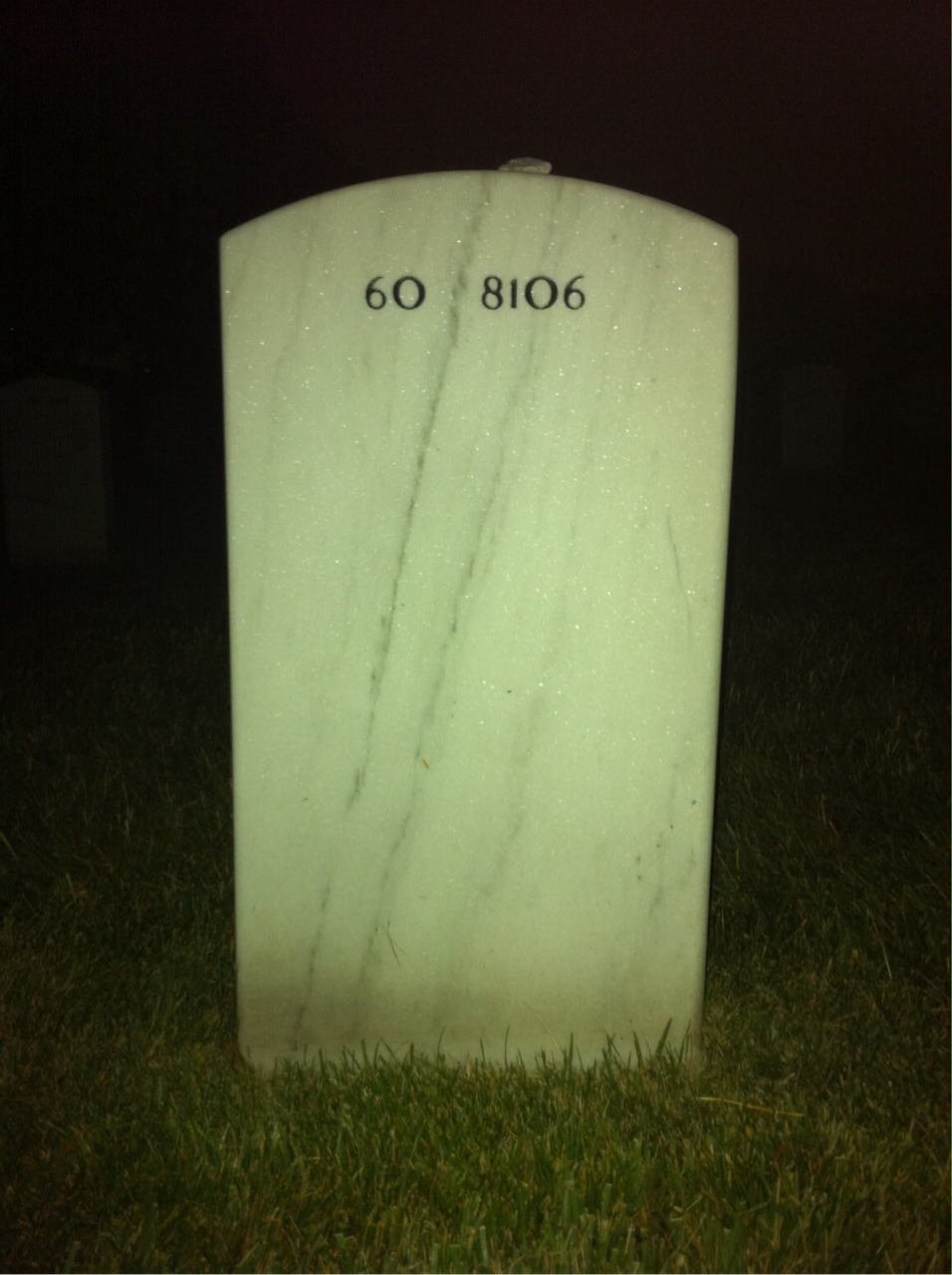 Back of headstone — Lee Lewis