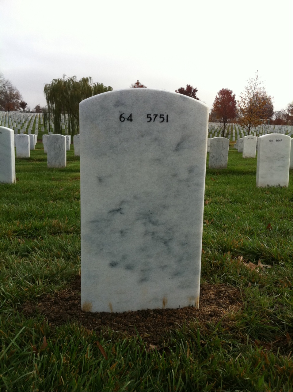 Back of headstone — Sebastian Passantino