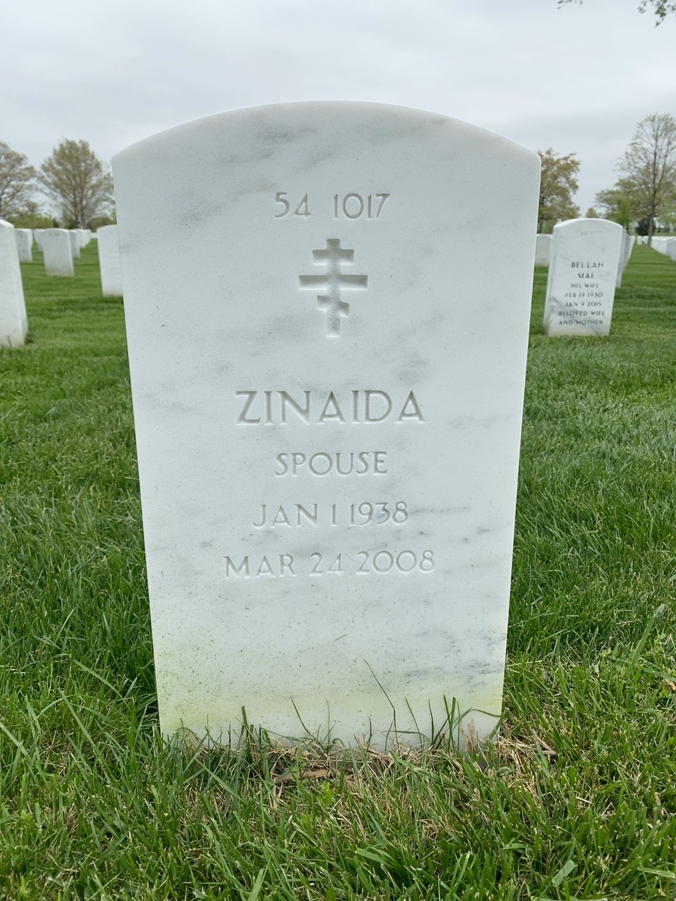 Back of headstone — Anatol Grynewytsch