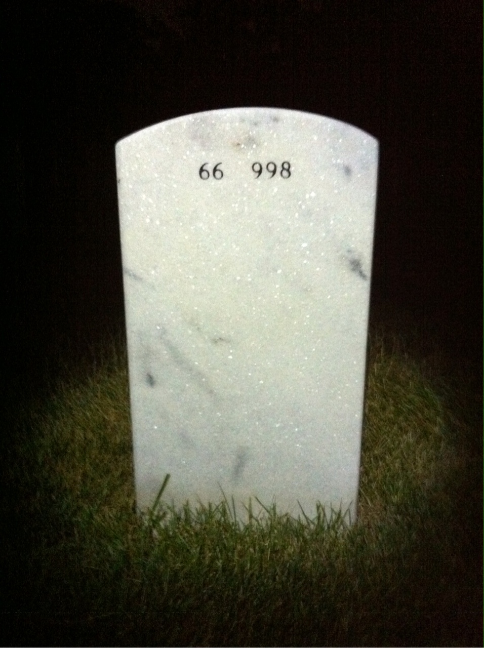 Back of headstone — James Brown