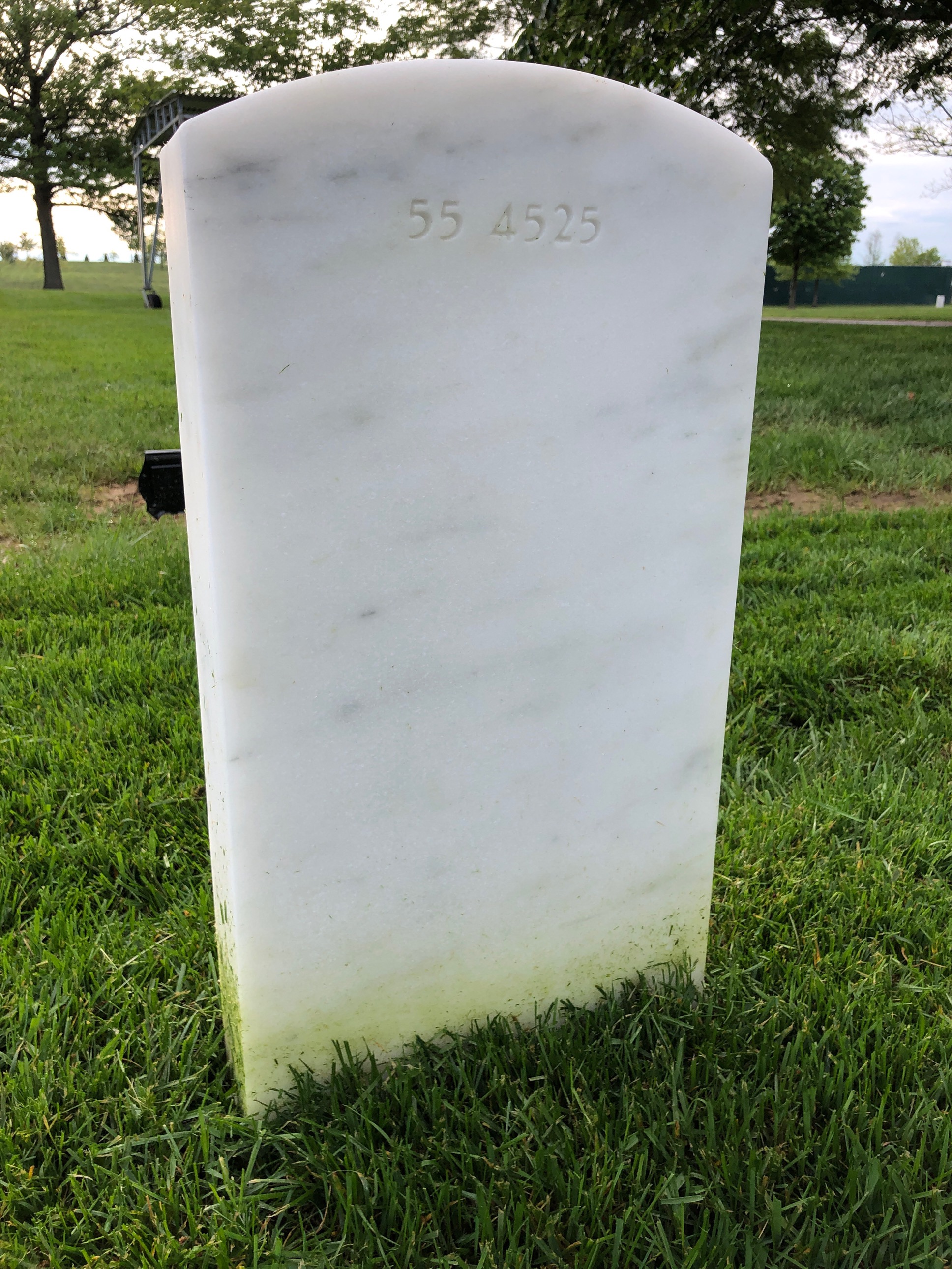 Back of headstone — William Applegate