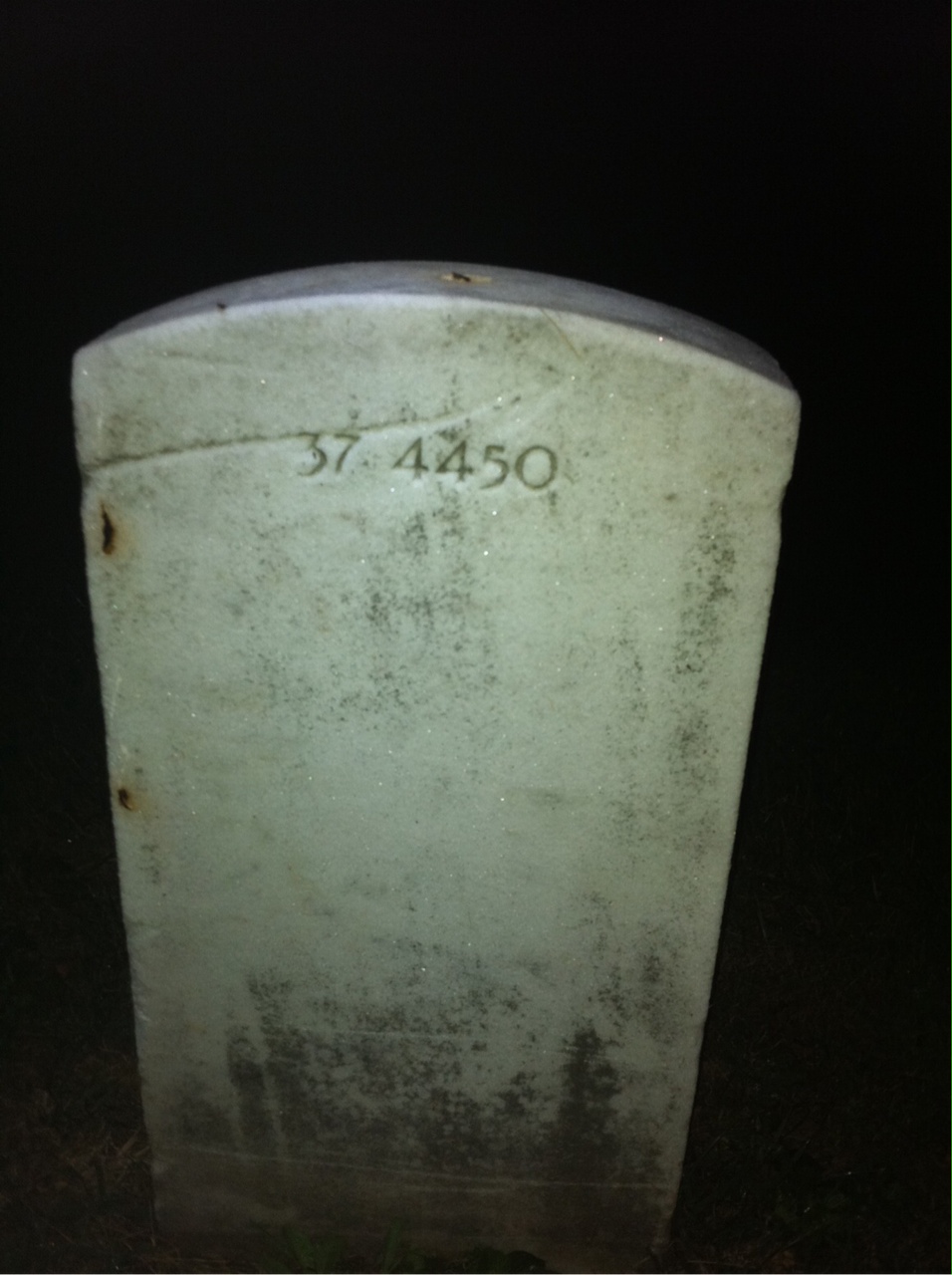 Back of headstone — Henry Beers