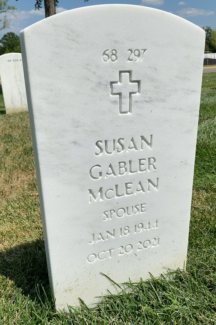Back of headstone — Ian Mclean