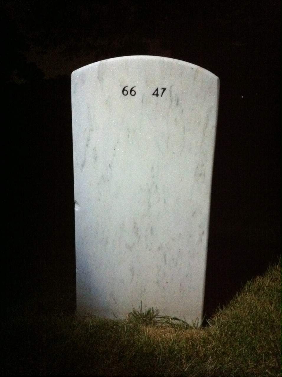 Back of headstone — John Leech