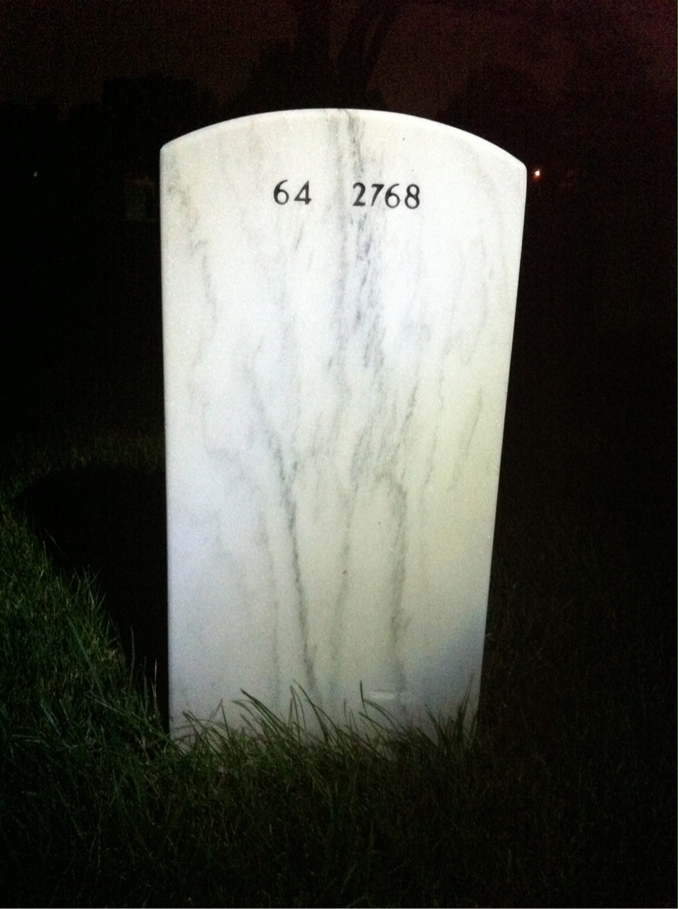 Back of headstone — Michael Bolla