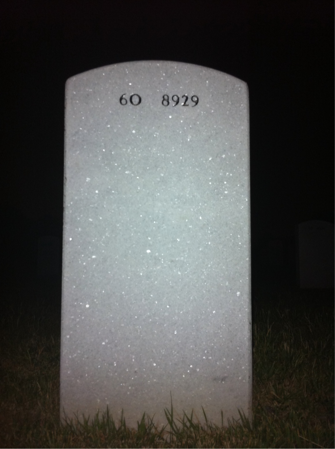 Back of headstone — William Driver