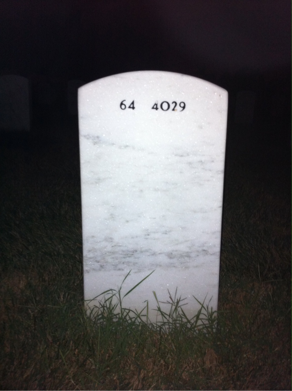 Back of headstone — Norman Dent