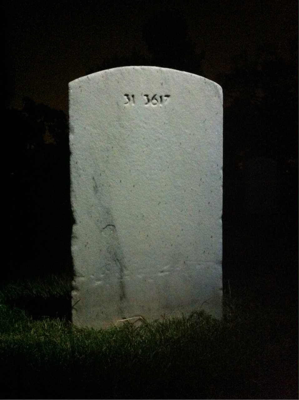 Back of headstone — George Bremner
