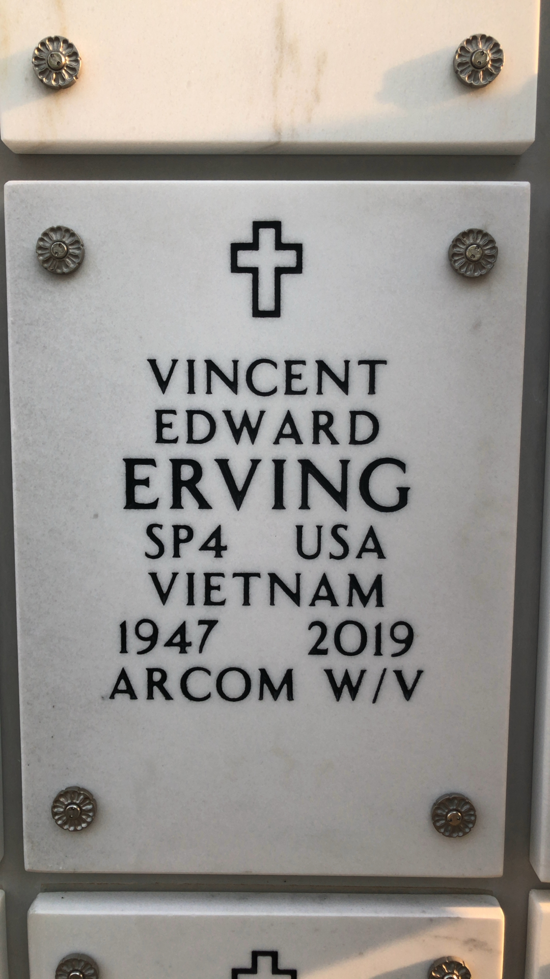 Vincent Edward Erving