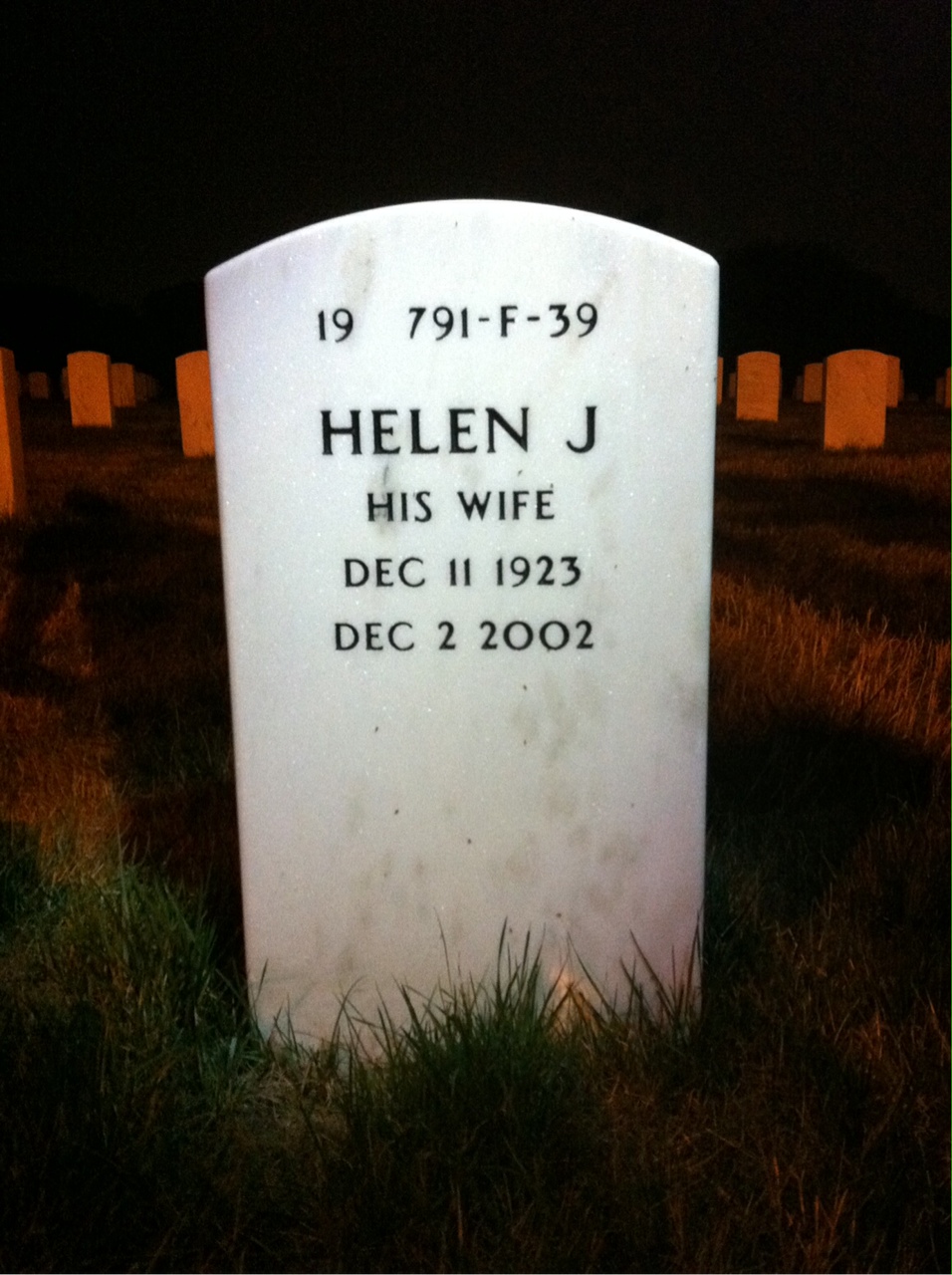 Back of headstone — William Brann
