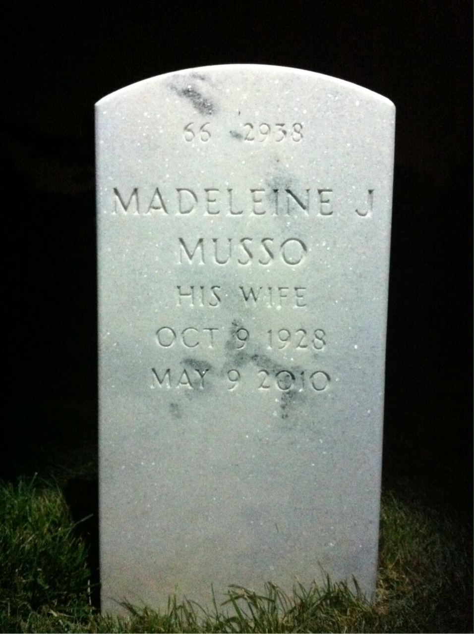 Back of headstone — Robert Allen