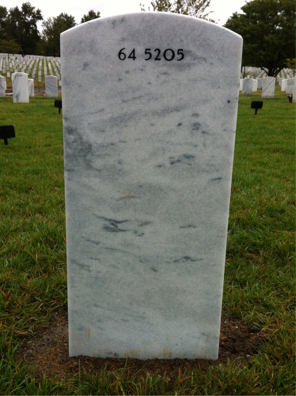 Back of headstone — Robert Moseley