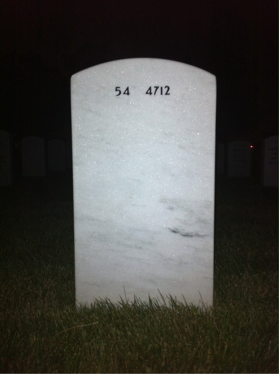 Back of headstone — Robert Fite