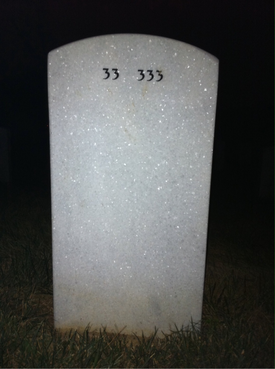 Back of headstone — Edward Moreland
