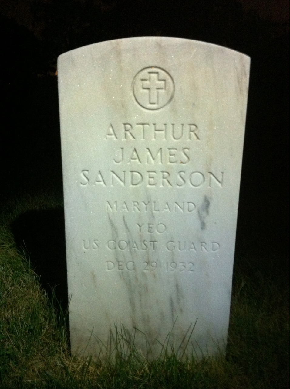 Headstone of Arthur Sanderson