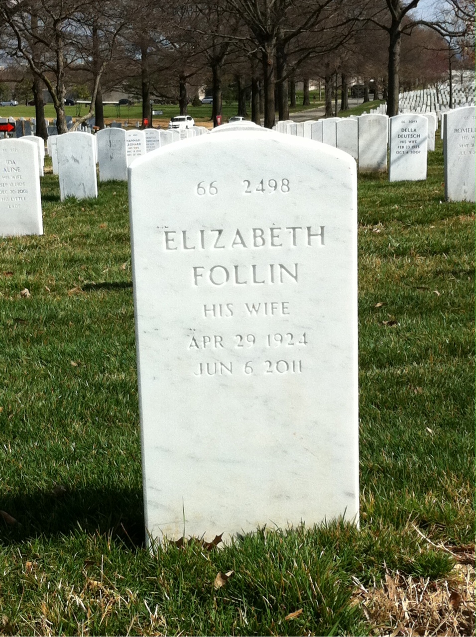 Back of headstone — Frederick R Jones
