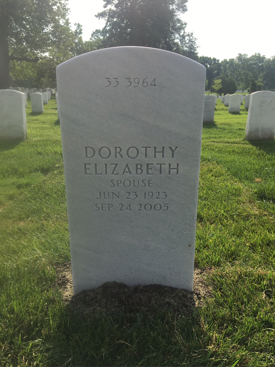 Back of headstone — William Olin