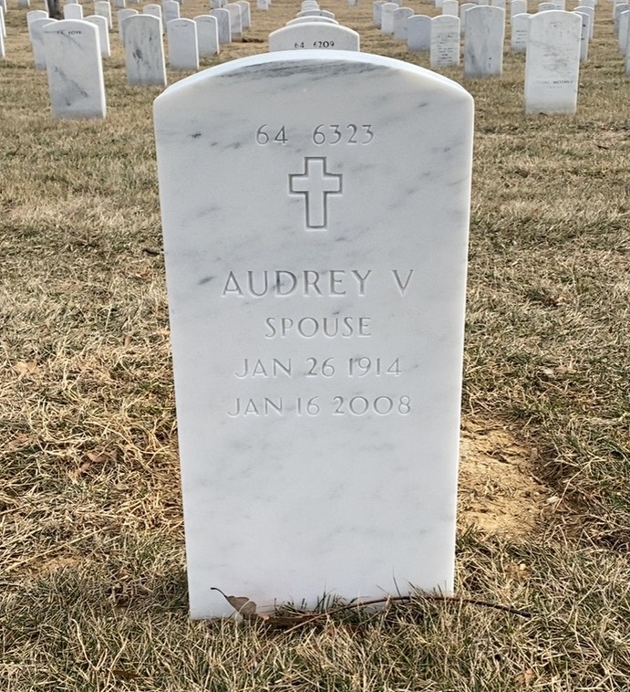 Back of headstone — Adrian Clary