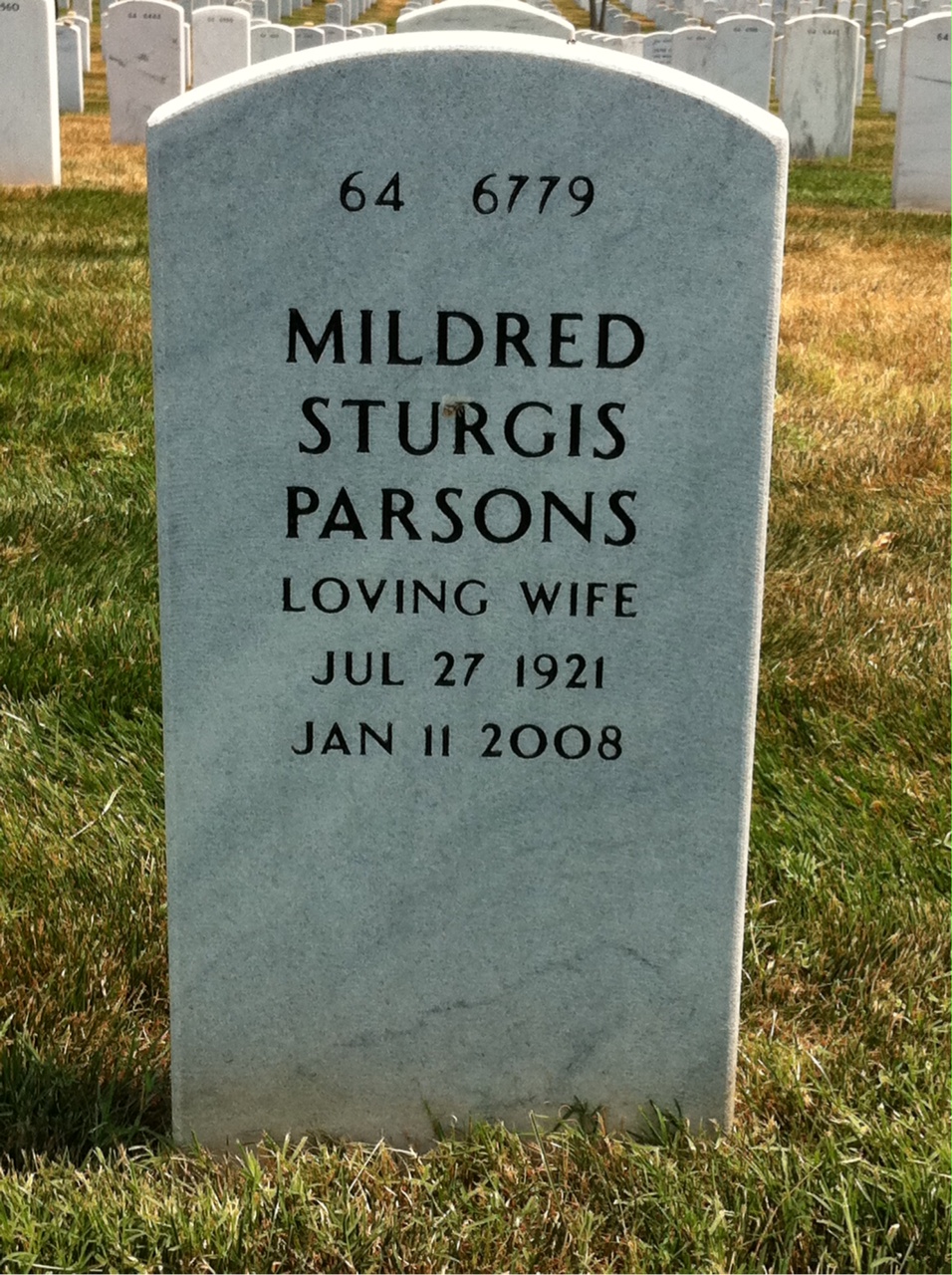 Back of headstone — Thomas Marfing