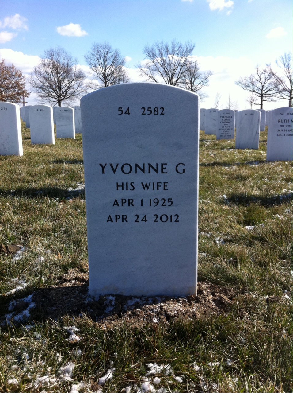 Back of headstone — Jose Vega