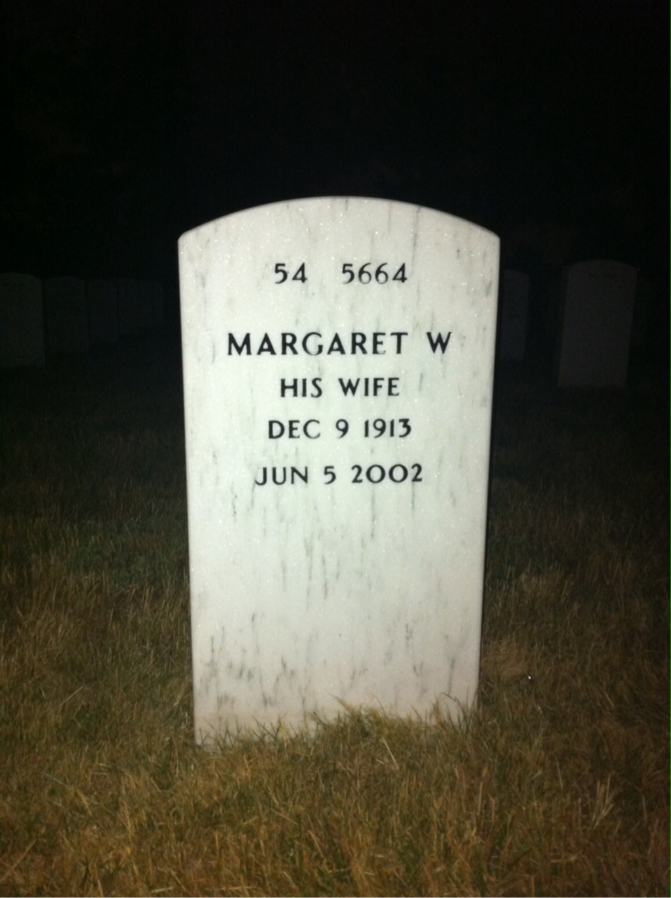 Back of headstone — Raymond Dietz