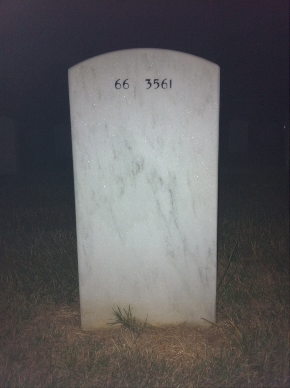 Back of headstone — Henry Putek