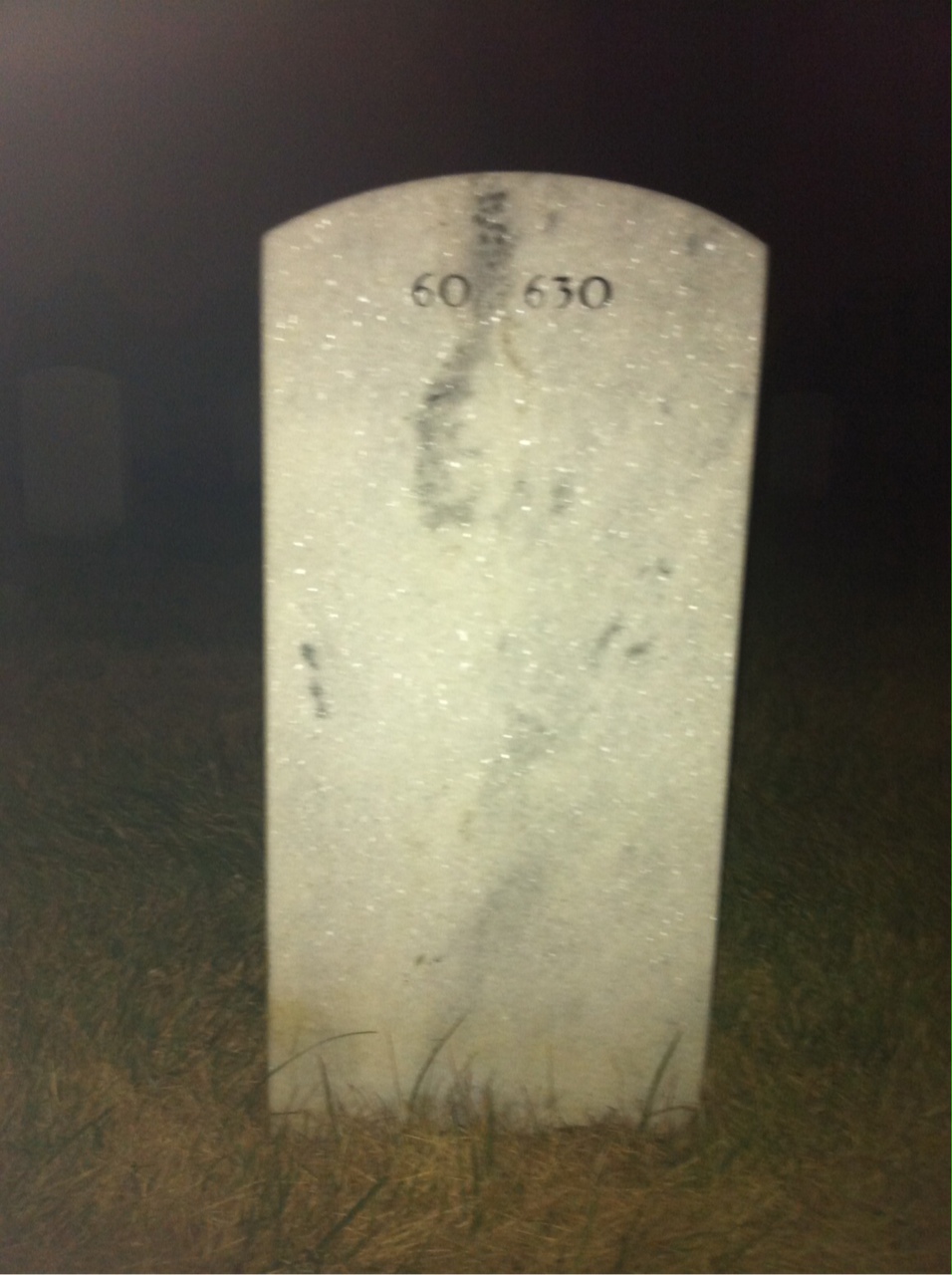 Back of headstone — Abraham Hankin