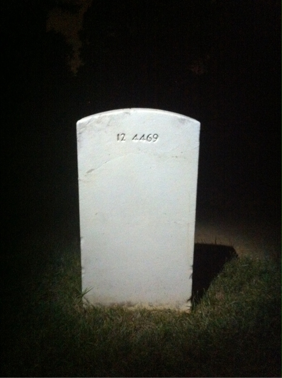 Back of headstone — Gertrude Mostyn