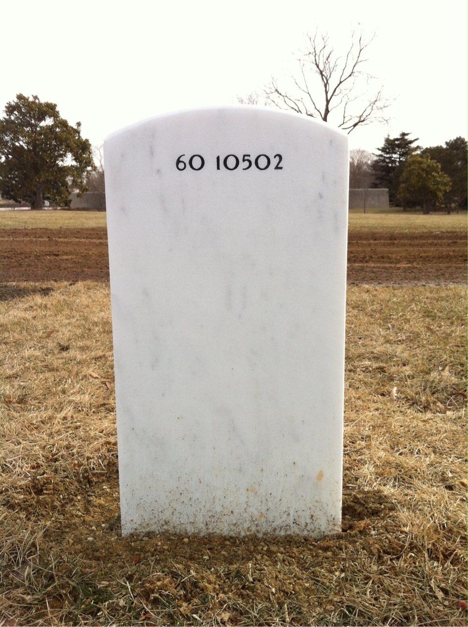 Back of headstone — Keegan Muckey