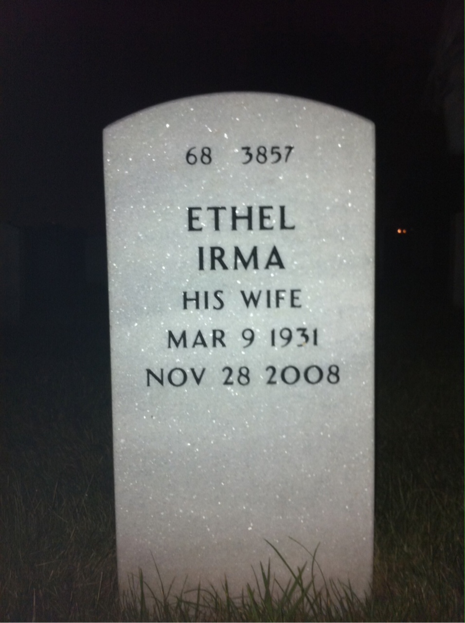 Back of headstone — Robert Cravets