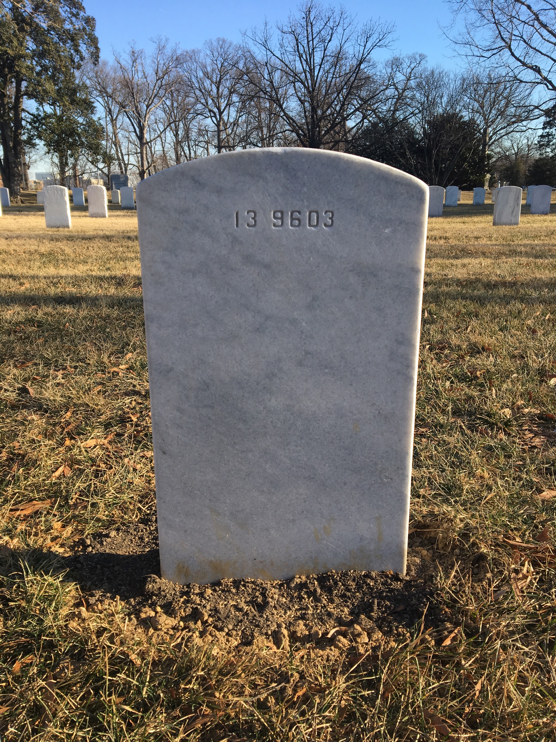 Back of headstone — Reuben Myer
