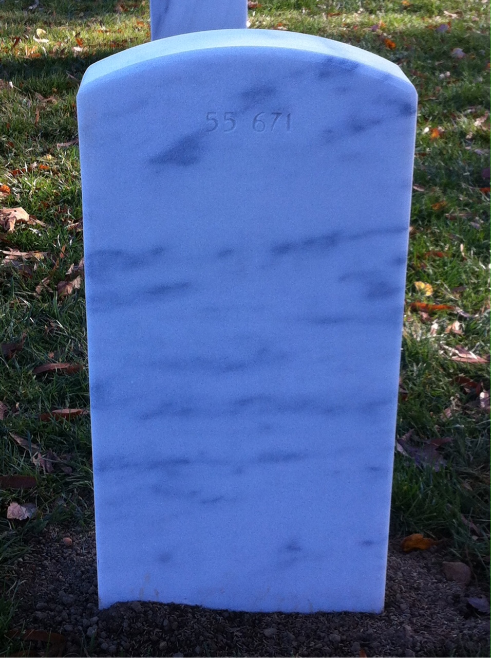 Back of headstone — William Michael Feichtinger