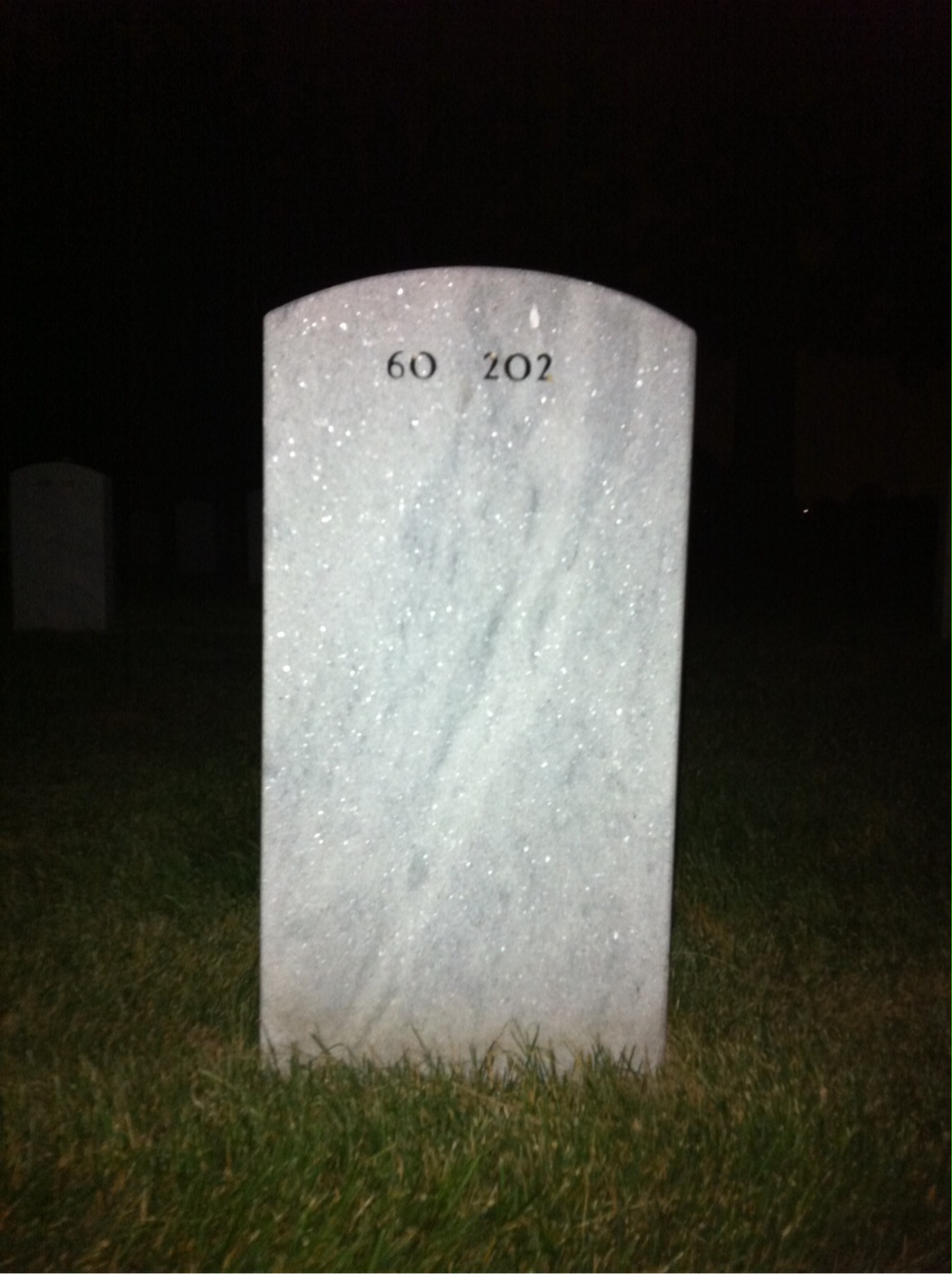 Back of headstone — Claude Alexander