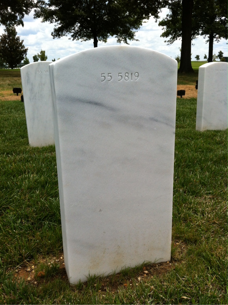 Back of headstone — Charles Henry Weil