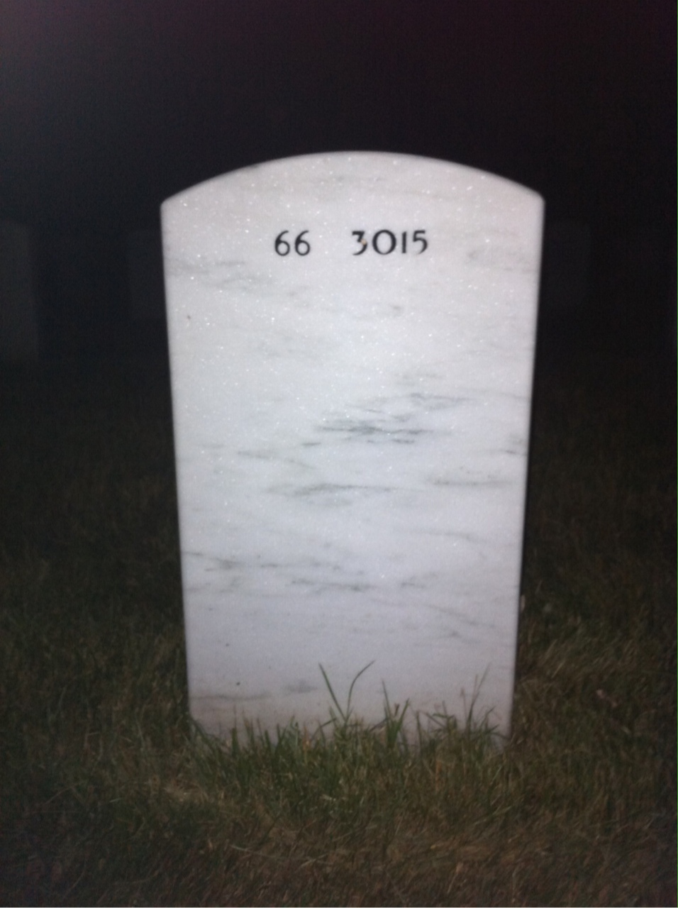 Back of headstone — Richard Penfield