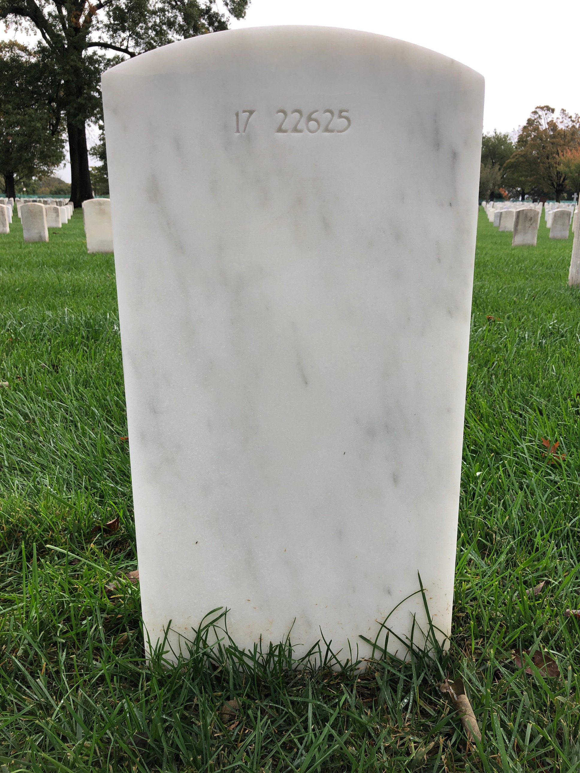 Back of headstone — Ira Biffle