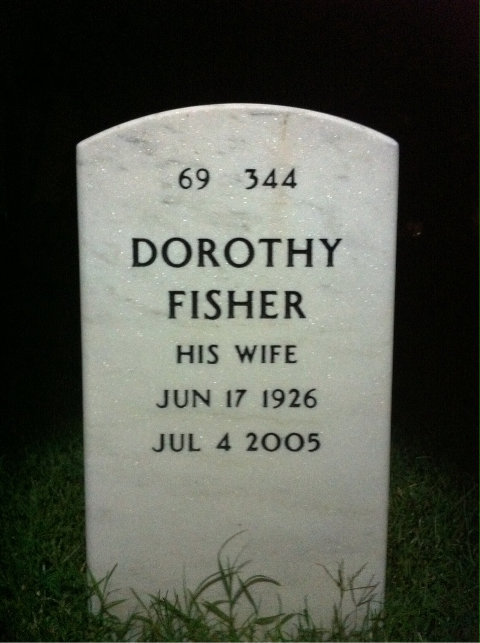 Back of headstone — Thomas Graham