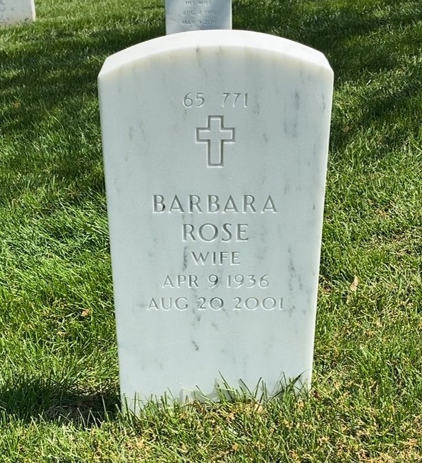Back of headstone — Carlly Alton