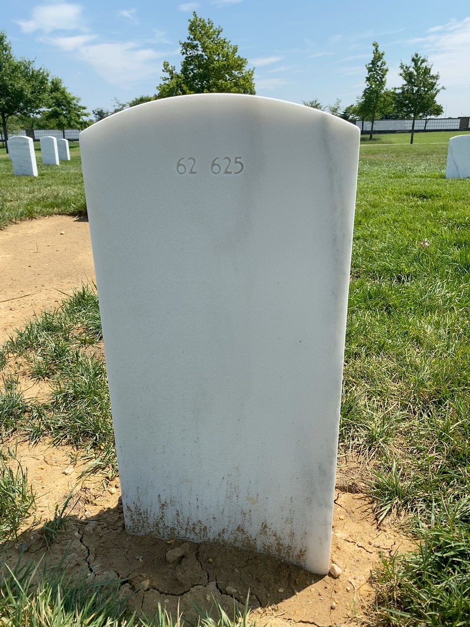 Back of headstone — Larry Bagley