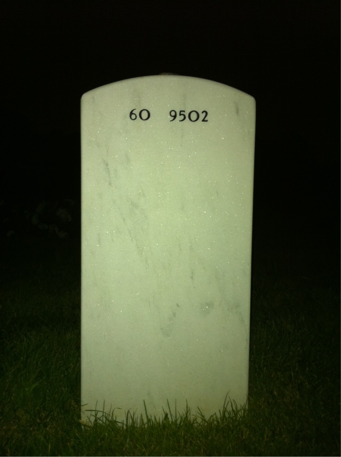 Back of headstone — William James Donnelly