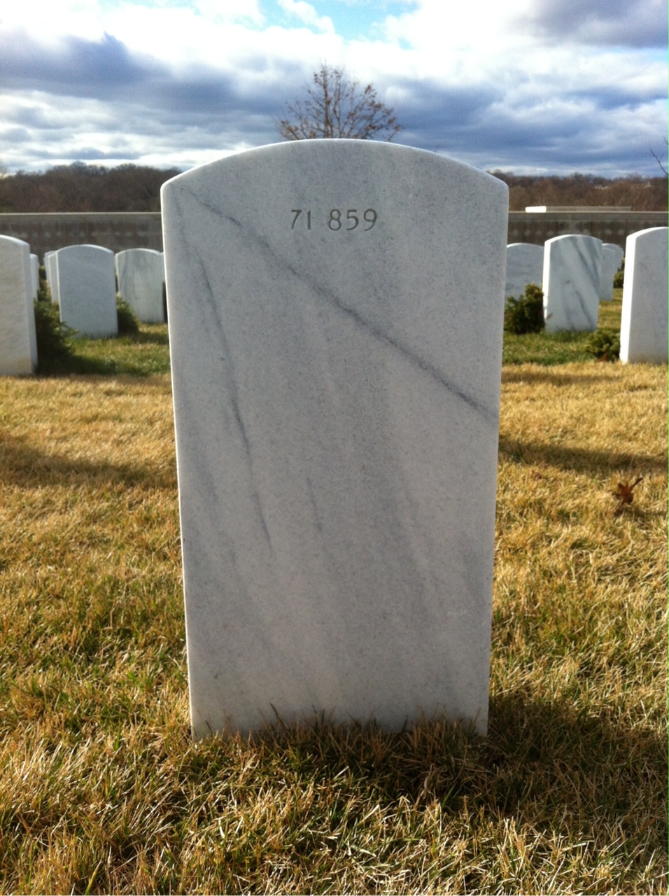 Back of headstone — Raymond James Longton